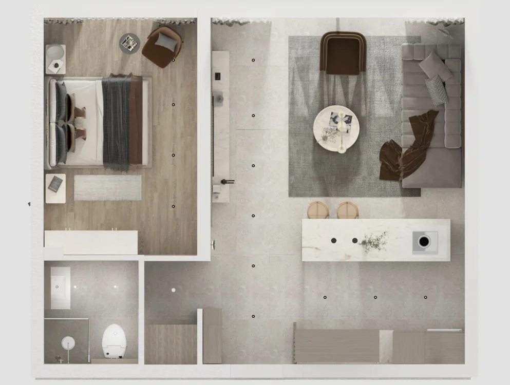 La Casalia — 1+1 Deluxe — Layout illustration 2
