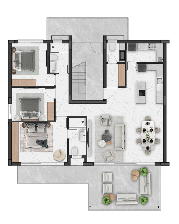 Natulux — 3+1 — Layout illustration 24